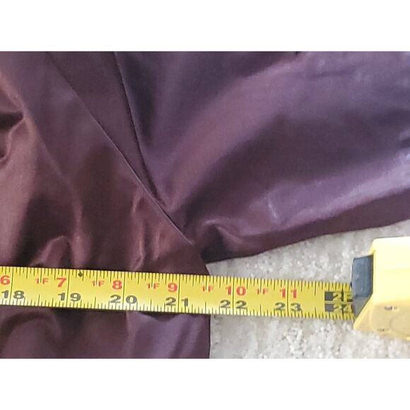 2 Michael by Michael Kors Med Short Sleeve Pleated Satiny Tops Green & Brown - Picture 12 of 14